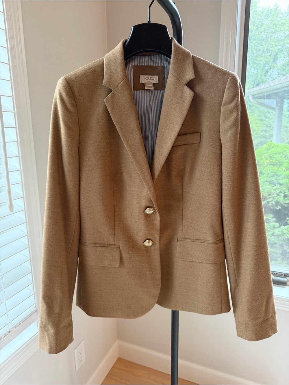 J. Crew Camel Tan Two-Button Blazer